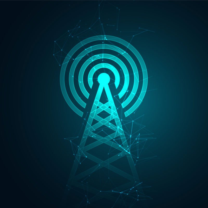 Mobile telecommunicatidigital tower background